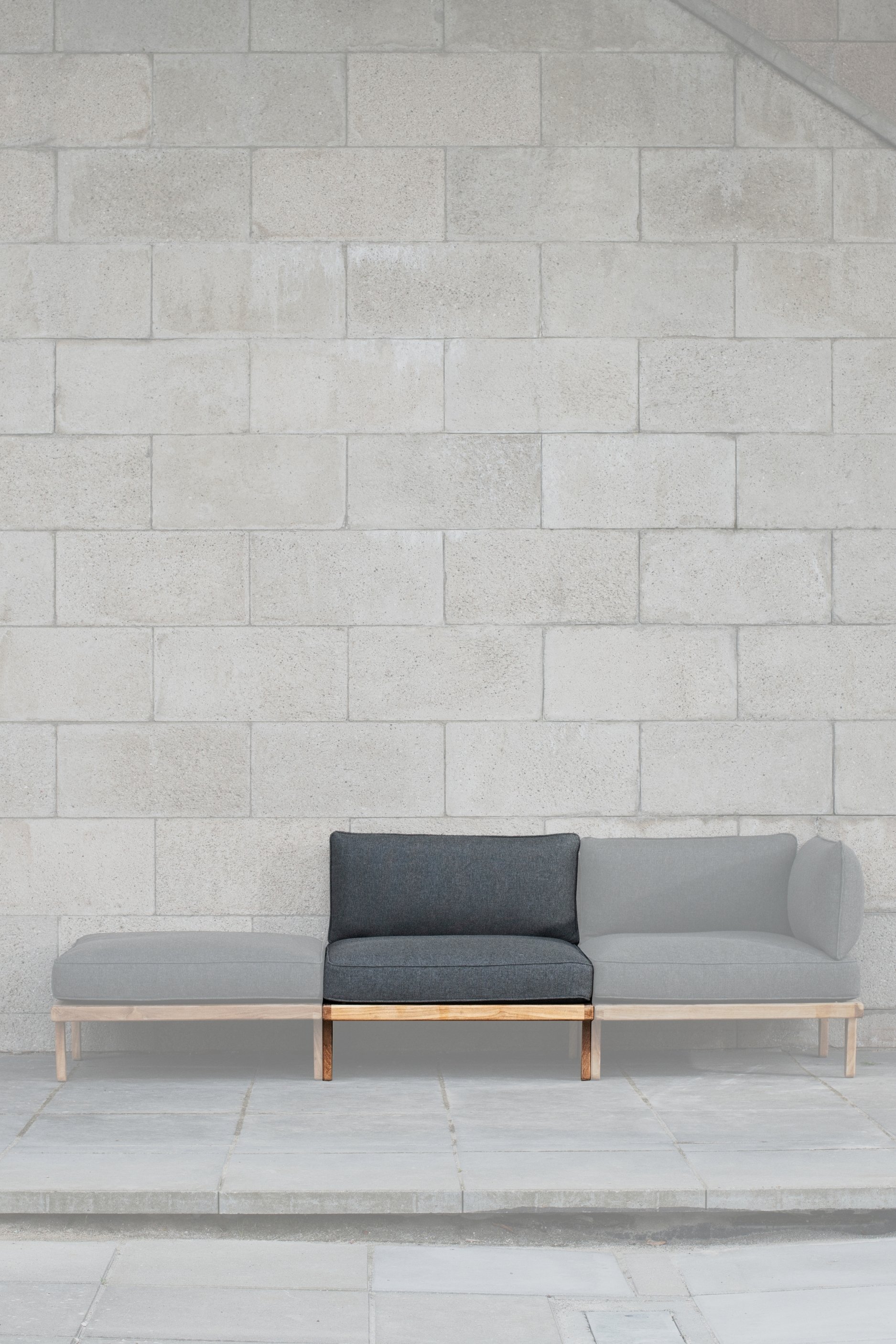 The RIB Outdoor modular sofa by Morten Anker for Sibast The RIB Outdoor modular sofa by Morten Anker for Sibast